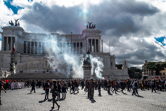 Rome is burning